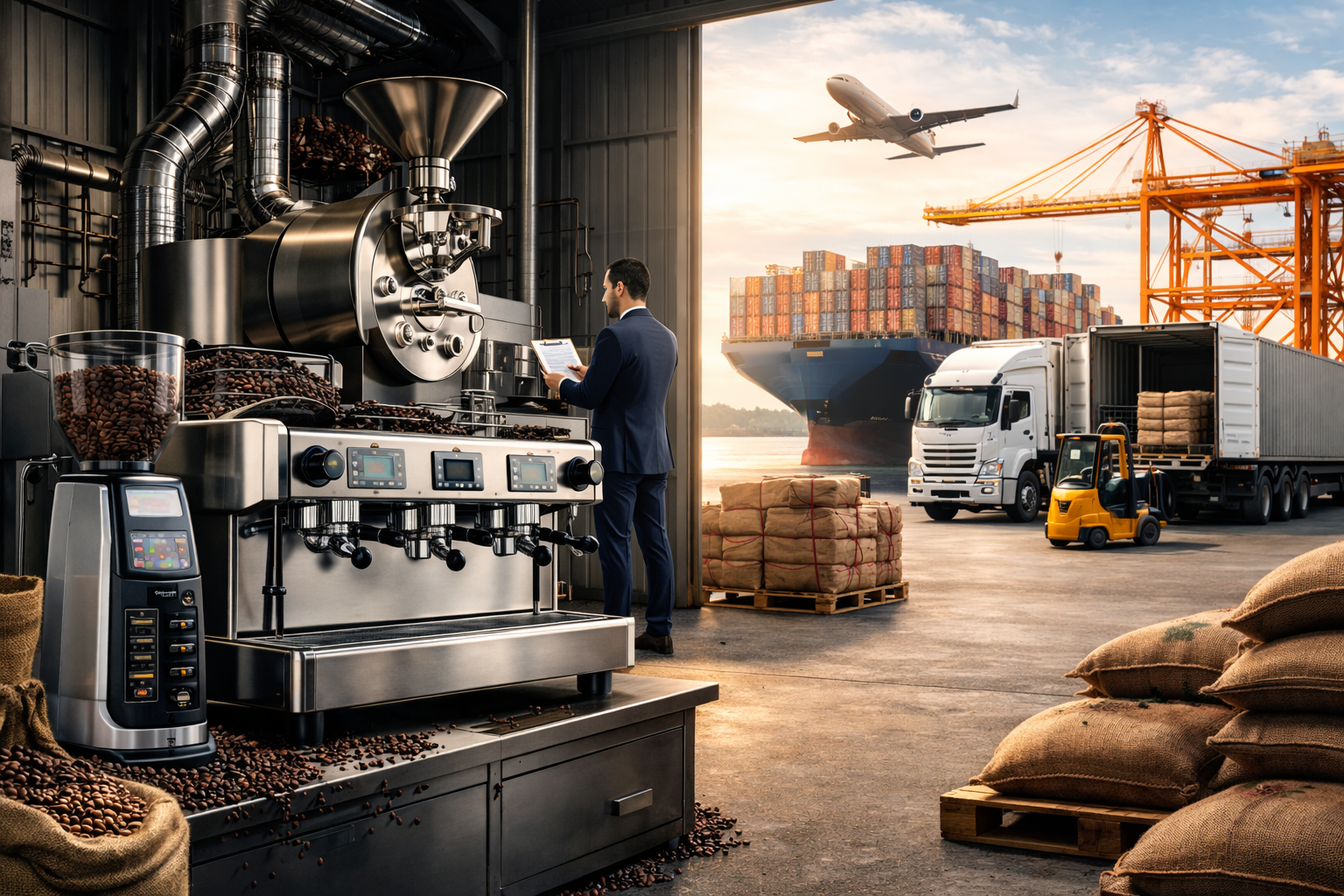 Maquinaria profesional importada: clave para el café en Panamá