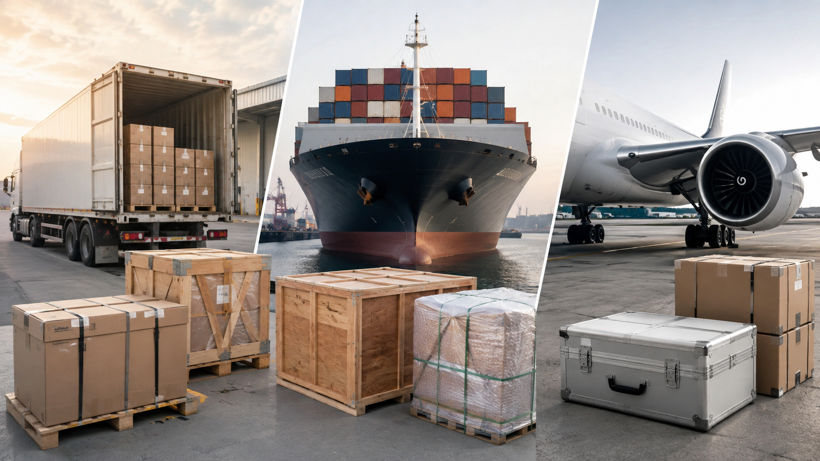 Cómo elegir el embalaje correcto según el transporte de su importación